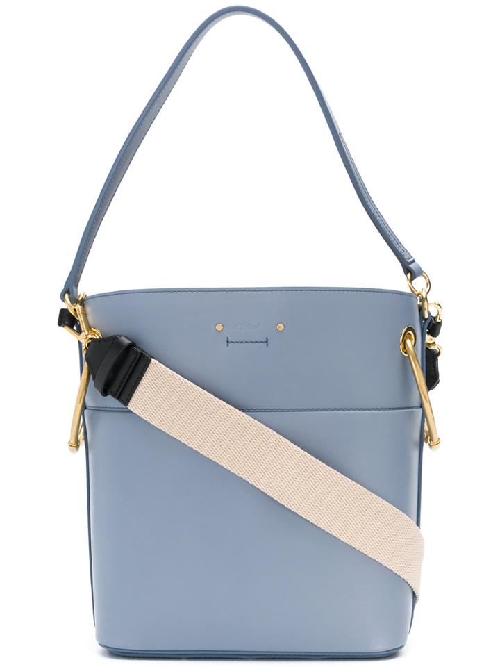 Chloé Drawstring Opening Tote Bag - Blue
