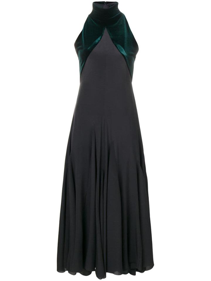Haider Ackermann Flared Halterneck Dress - Black