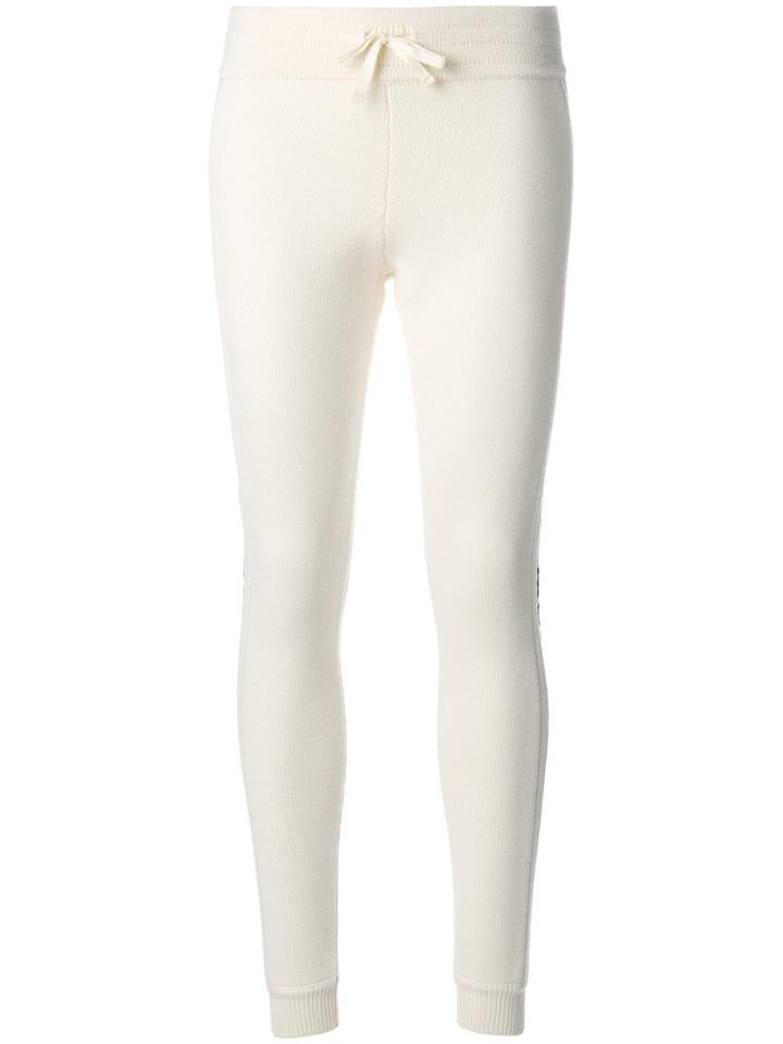 Moncler Knit Ribbed Trousers - White