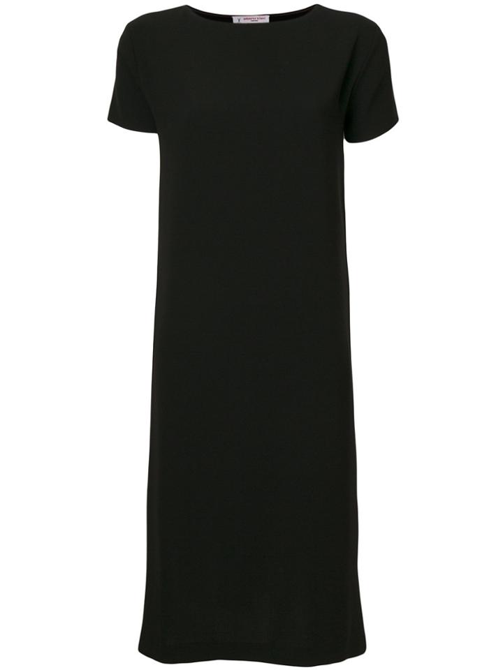 Alberto Biani Plain T-shirt Dress - Black