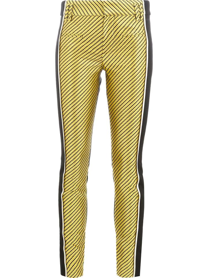 Haider Ackermann Geomtric Stripes Trousers - Yellow & Orange