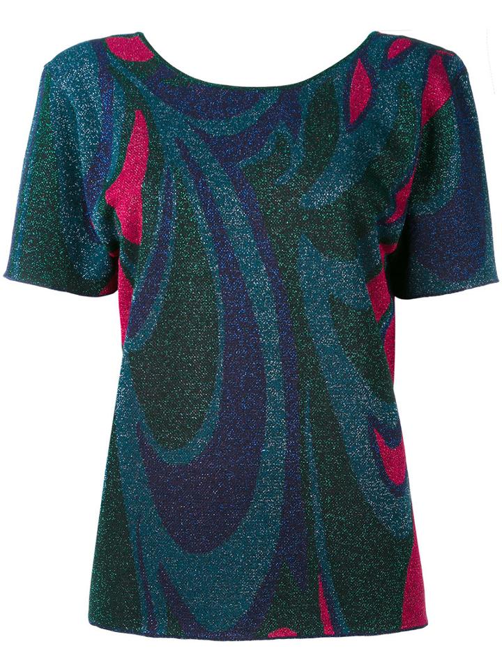 Circus Hotel - Printed Jersey T-shirt - Women - Polyester/viscose - 42, Blue, Polyester/viscose