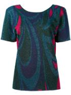Circus Hotel - Printed Jersey T-shirt - Women - Polyester/viscose - 42, Blue, Polyester/viscose