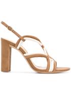 Alexandre Birman Giovanna Intertwined Strap Sandals - Brown