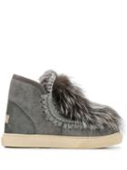 Mou Mou Fw111012b Eski Sneakers Front Fur Duiro Leather/fur/exotic