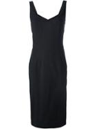 John Galliano Vintage Long Fitted Dress - Black