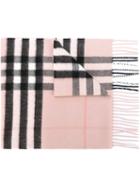 Burberry - House Check Scarf - Women - Cashmere - One Size, Women's, Pink/purple, Cashmere