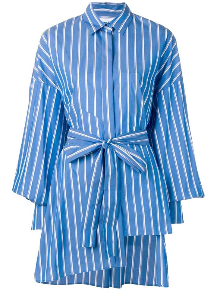 Enföld Striped Tunic Shirt - Blue