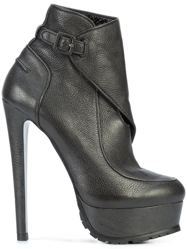 Vera Wang Wrapped Ankle Boots - Black