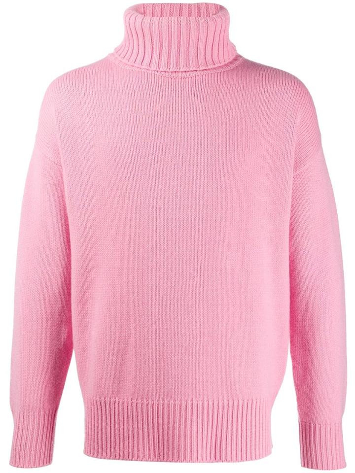 Extreme Cashmere Roll-neck Knit Jumper - Pink