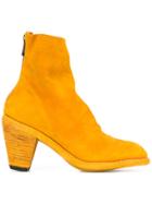 Guidi Rear Zip Ankle Boots - Yellow & Orange
