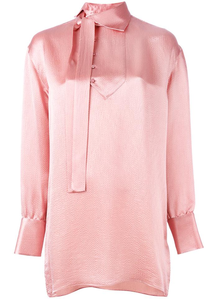 Valentino Oversized Blouse, Women's, Size: 40, Pink/purple, Silk/viscose