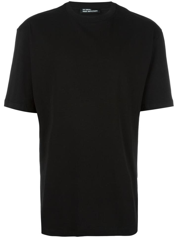 Raf Simons Back Print T-shirt, Men's, Size: Large, Black, Cotton