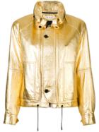 Saint Laurent Metallic Slouchy-fit Jacket