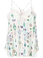 Zadig & Voltaire Lace Insert Vest Top - Neutrals