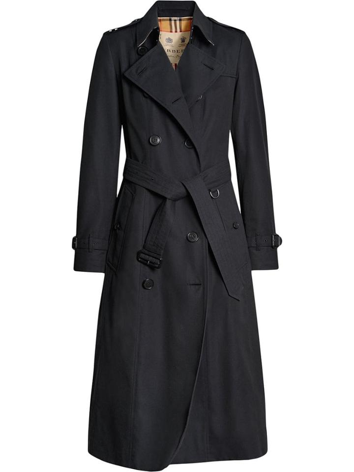 Burberry The Long Chelsea Heritage Trench Coat - Blue