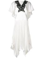 Self-portrait Handkerchief Dress - White