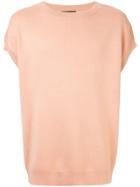 Caban Short Sleeve Sweater - Orange