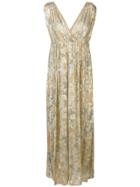 Mes Demoiselles Embellished Long Dress - Metallic