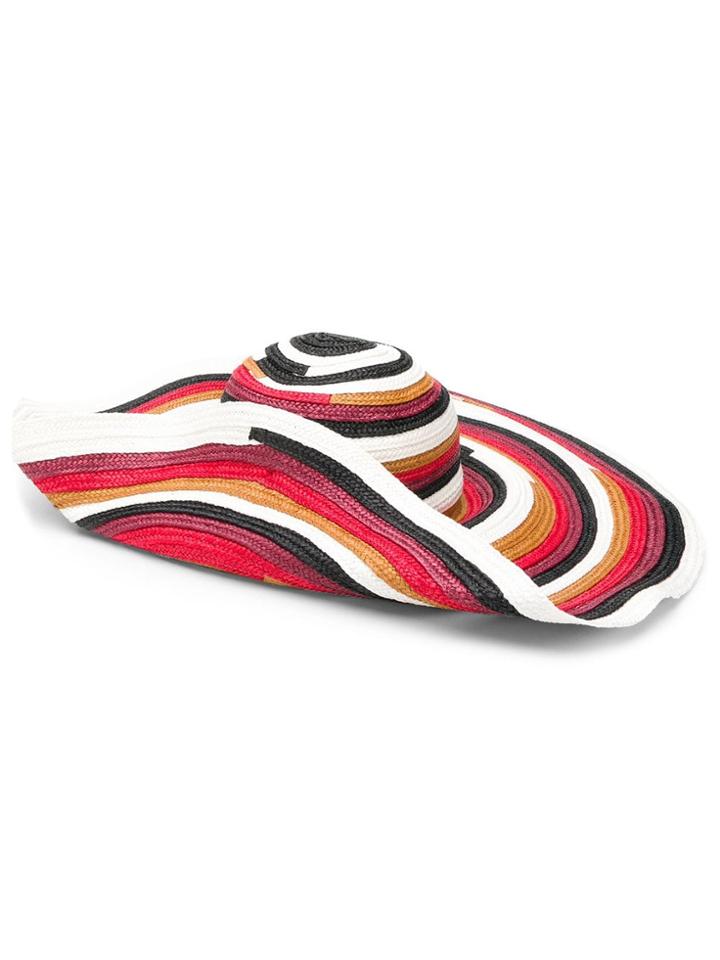 Missoni Mare Striped Beach Hat - White