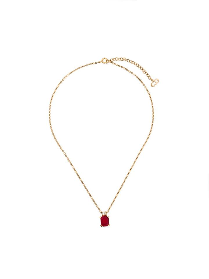 Christian Dior Vintage 1990s 18kt Gold Plated Brass Pendant