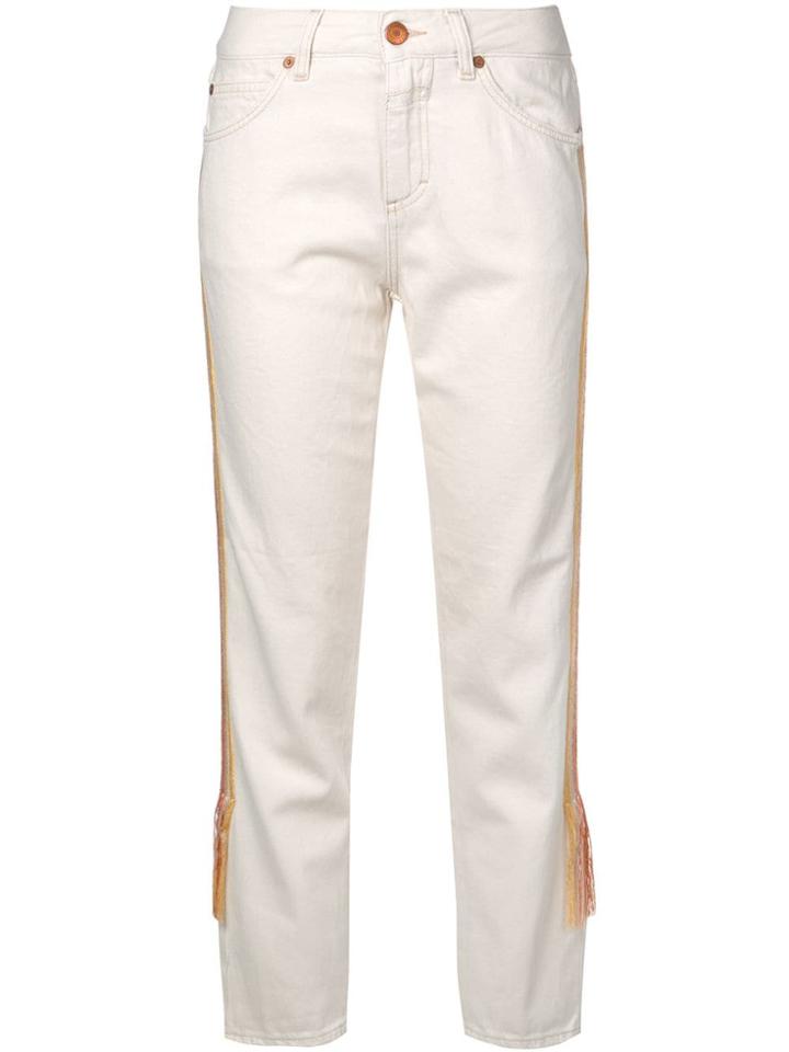 Closed Stripe Straight-leg Jeans - Neutrals