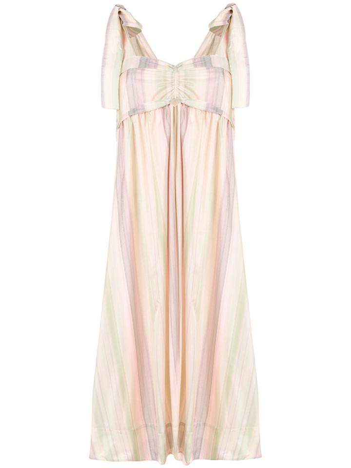 See By Chloé Bow Striped Dress - Multicolour