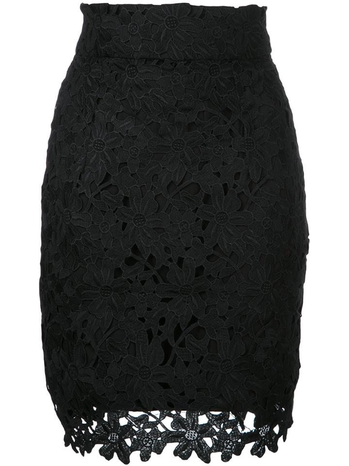 Bambah Lace Mini Skirt - Black