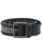 Htc Hollywood Trading Company Studded Buckled Belt, Men's, Size: 85, Black, Leather/metal (other)