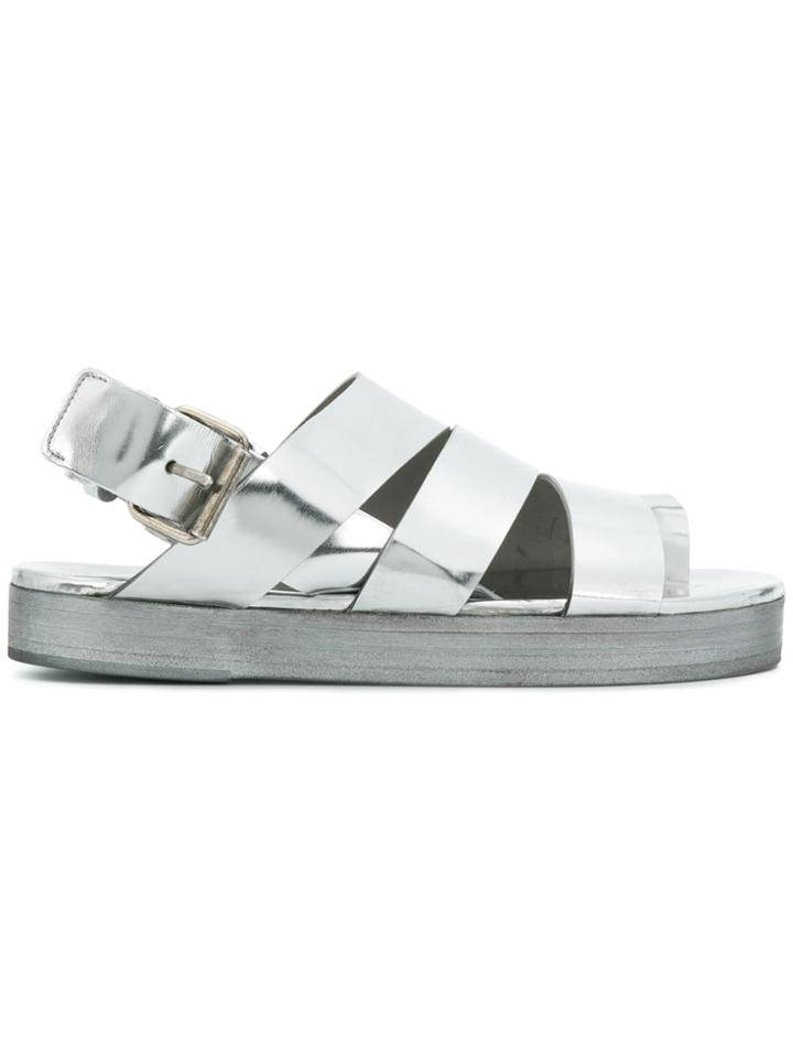 Marsèll Flatform Strappy Sandals - Metallic