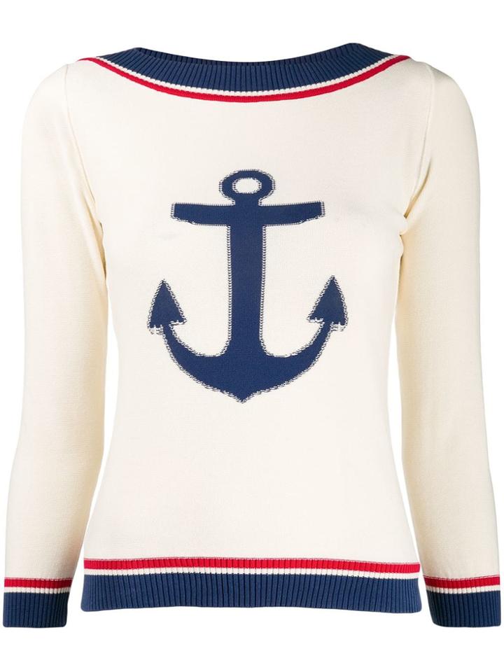 Moschino Vintage Sailor Jumper - Neutrals
