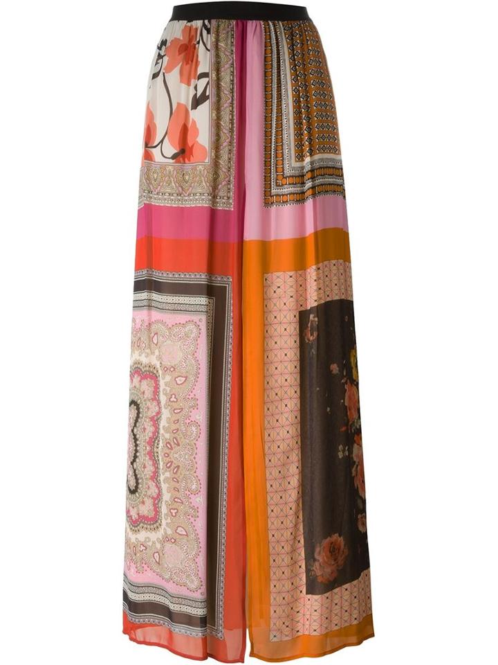 Twin-set Mixed Print Maxi Skirt, Women's, Size: S, Viscose/polyester