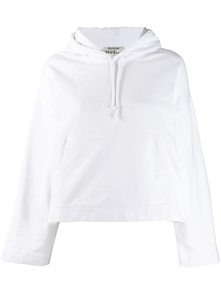 Acne Studios Joghy Emboss Hoodie - White