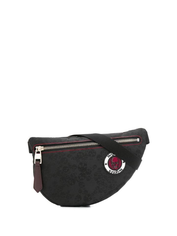 Alexander Mcqueen Skull-print Belt Bag - Black
