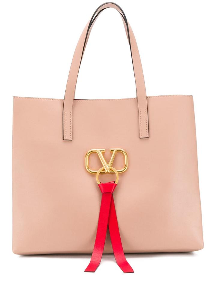 Valentino Vring Logo Tote Bag - Pink