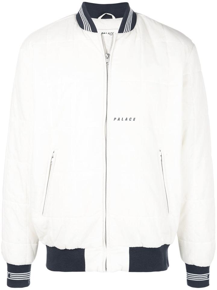 Palace Quilted Padded Bomber Jacket - White