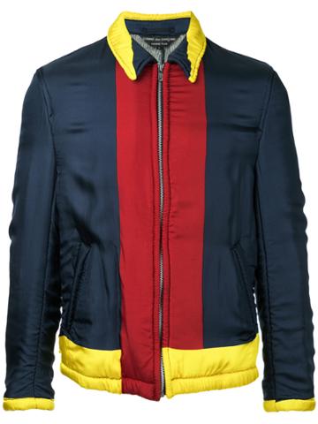 Comme Des Garçons Vintage Colour Block Zip Jacket And Skirt Set - Blue