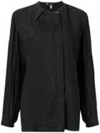 Giorgio Armani Vintage 1990's Pointed Collar Shirt - Black