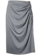 Astraet Pleated Skirt, Women's, Size: 0, Grey, Cotton