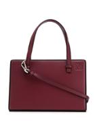 Loewe Logo Embossed Tote Bag - Red