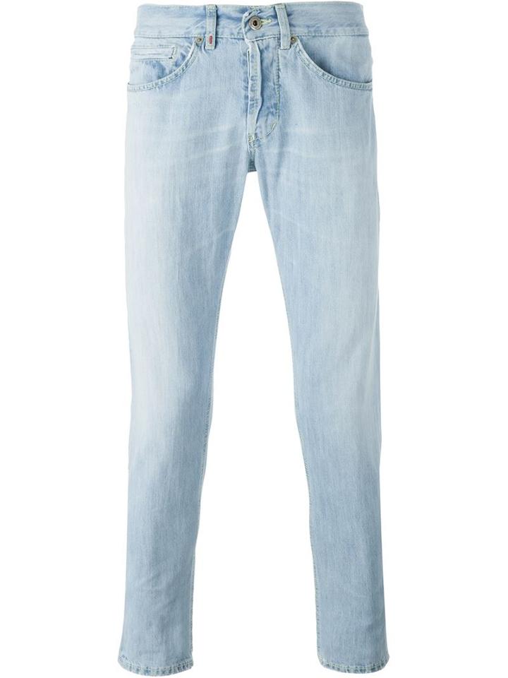 Dondup Washed Out Jeans, Men's, Size: 32, Blue, Cotton/polyester
