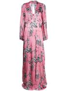 Temperley London Euphoria Chinoiserie-print Silk Gown - Pink