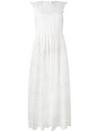 Red Valentino Embroidered Detail Dress - White