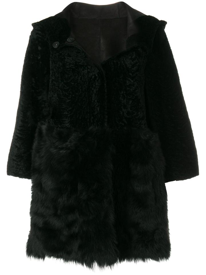 Drome Hooded Coat - Black