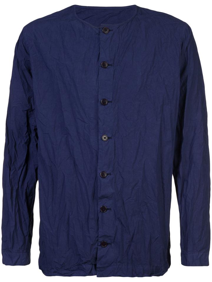 Casey Casey Crumpled Button Shirt - Blue