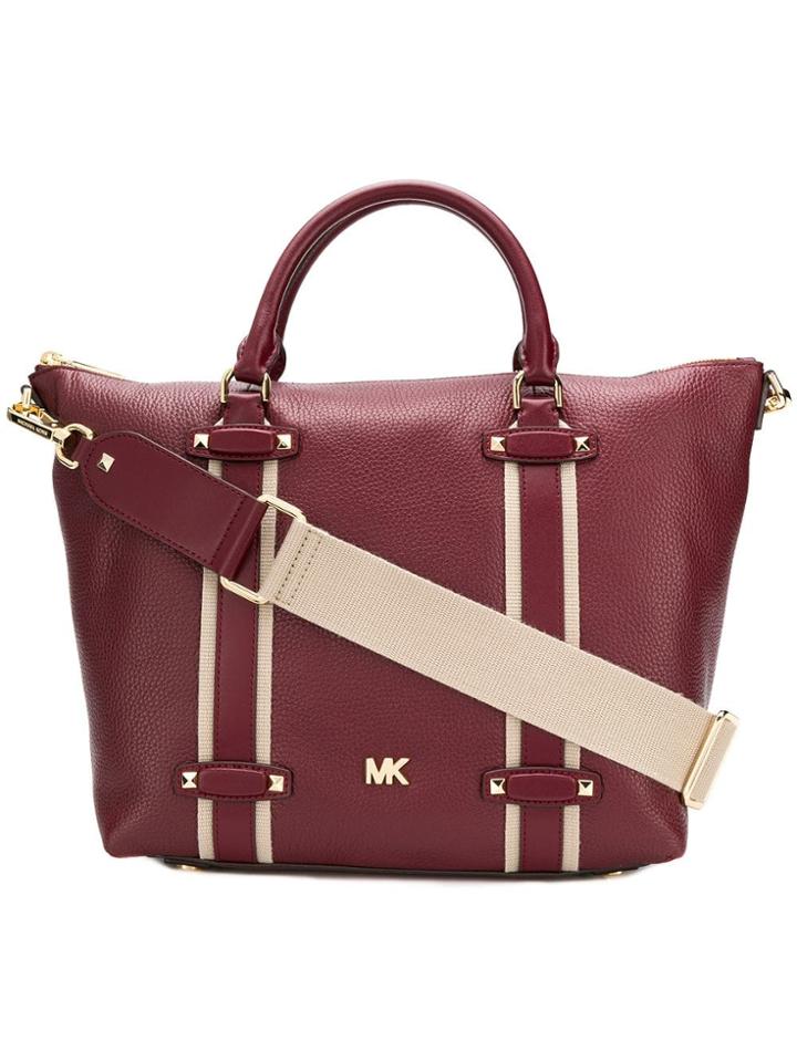 Michael Michael Kors Griffin Satchel Bag - Red