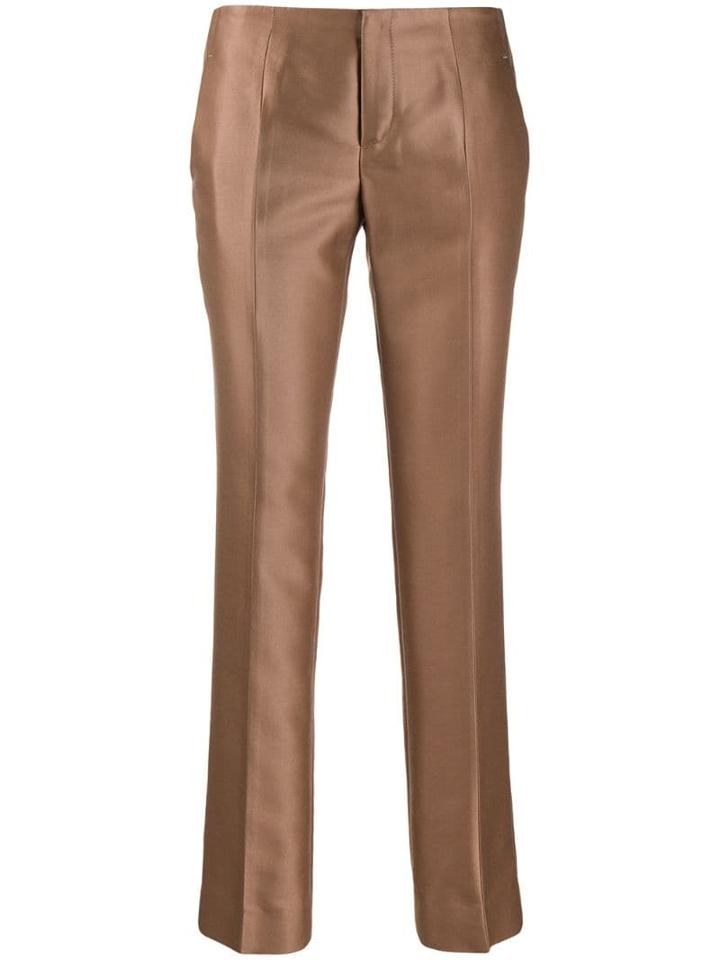 Gucci Pre-owned 2000's Straight Leg Trousers - Brown