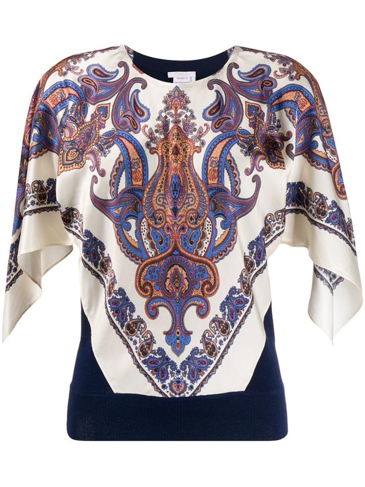 Chloé Paisley Scarf Sweatshirt - Blue