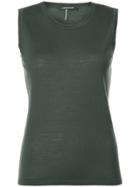 Luisa Cerano Round Neck Top - Green