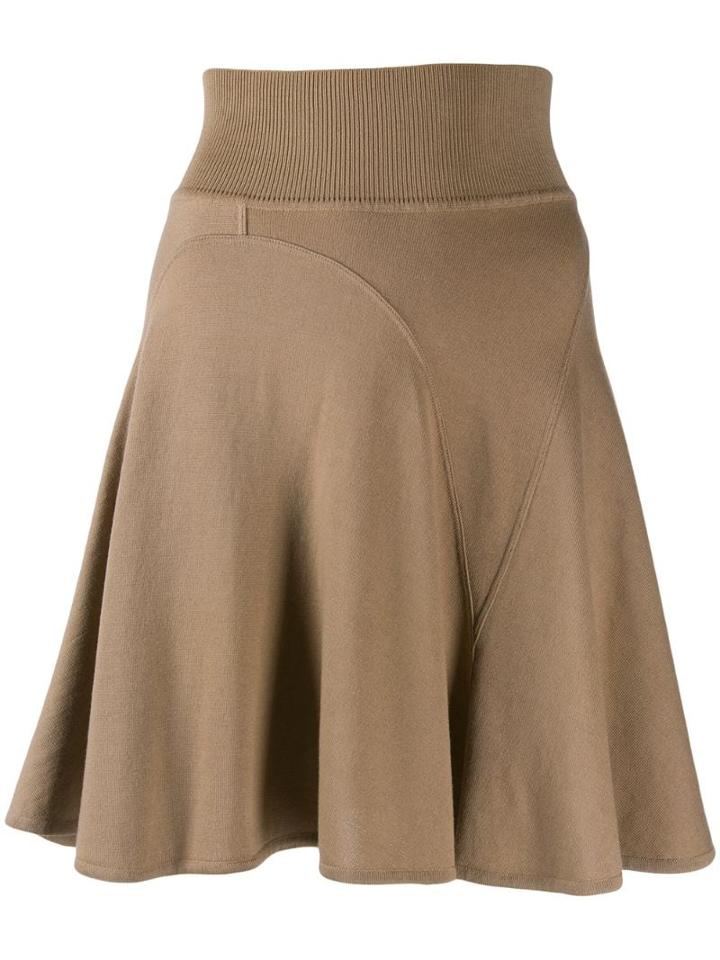 Alaïa Pre-owned Short Godet Skirt - Brown